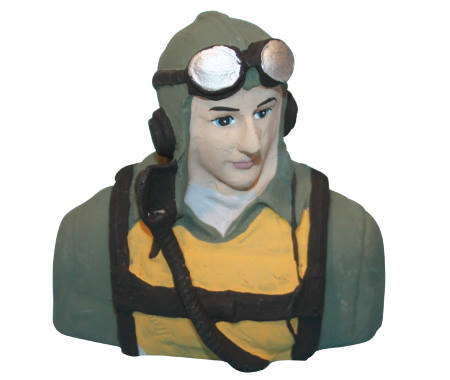 Painted Pilot WWII Small