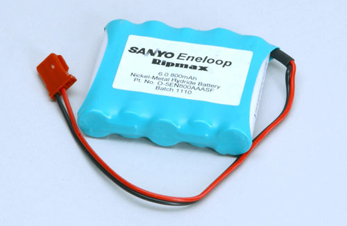 Sanyo 6.0v 800mAh Eneloop Receiver Pack