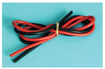 Silicone Wire Black and Red 16AWG 500mm length