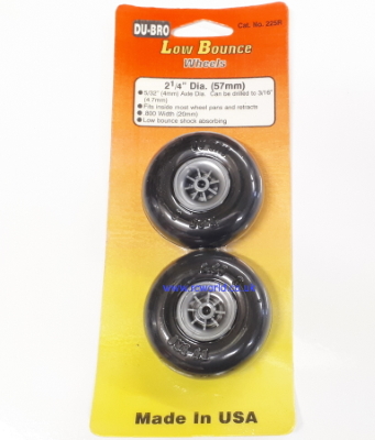 Dubro Smooth 2.25in 57mm Low Bounce Wheels