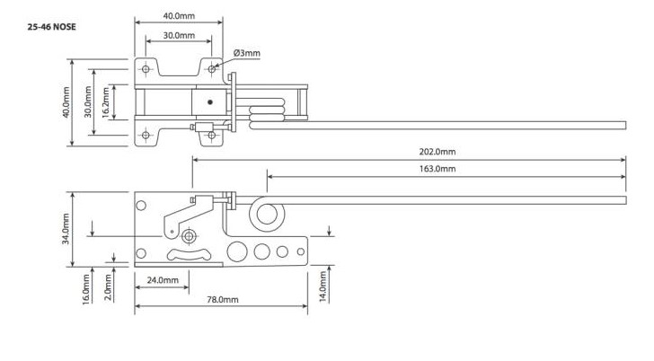 JP Electric Retracts 25-46 Nose Set And Leg