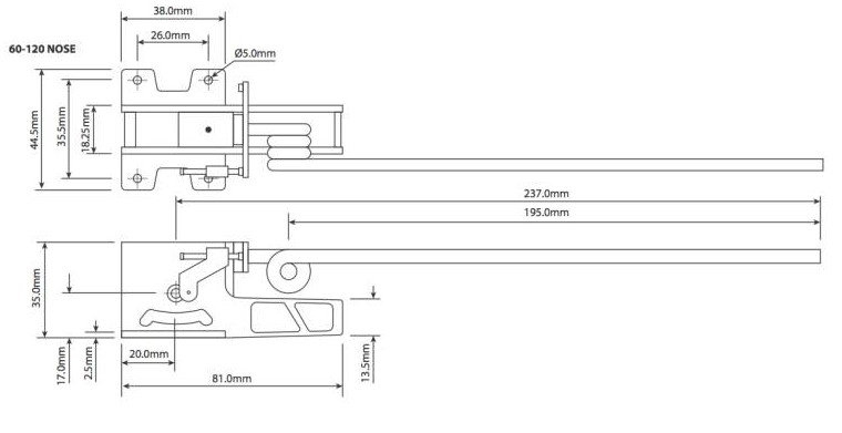 Electric Retracts 60-120 Nose Set And Leg