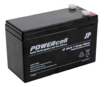 12V 7A Power Peak Sealed Lead Acid Battery