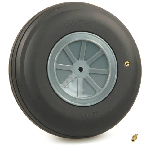 Dubro DB500TV 5inch Diameter Large Scale Treaded Wheel Each