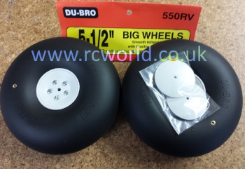 Dubro DB550Rv Smooth Inflatable Wheels 5.5in Pair