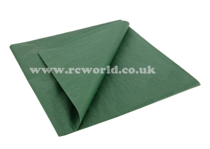 Dark Green Lightweight Tissue Covering Paper 50x76cm 5 Sheets