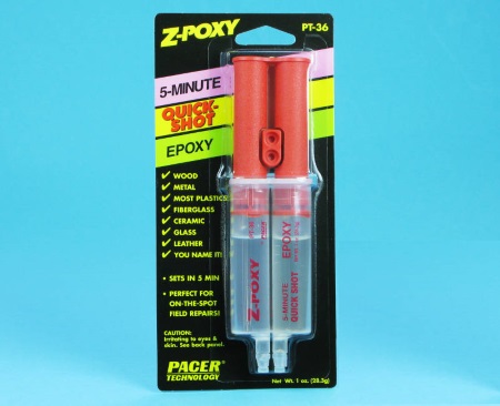 PT36 Z-Poxy 5 Minute Epoxy Dual Syringe 1oz