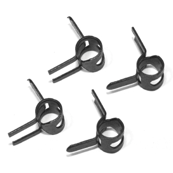 Metal Fuel Tube Clips Pk4 4mm