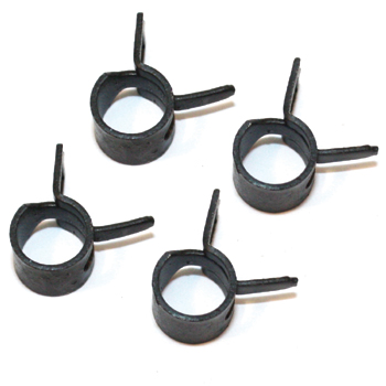 Metal Fuel Tube Clips Pk4 6mm