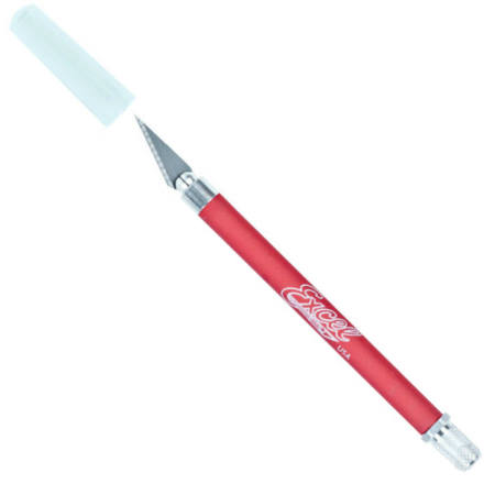 Excel K18 Red Grip-On Knife with Safety Cap