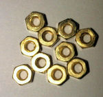 Brass Nuts M2 Pk10