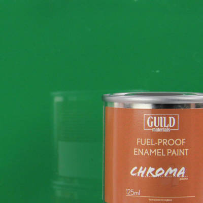 Chroma Enamel Fuelproof Paint Gloss Green 125ml Tin