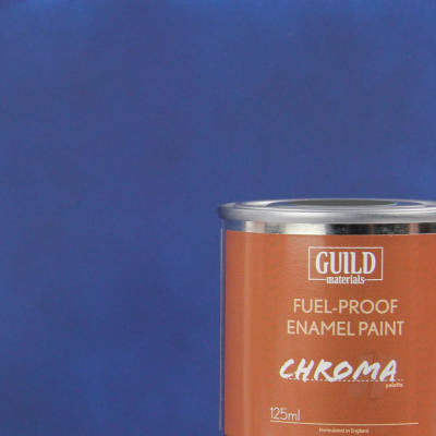 Chroma Enamel Fuelproof Paint Matt Dark Blue 125ml Tin