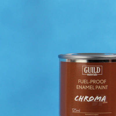 Chroma Enamel Fuelproof Paint Matt Light Blue 125ml Tin