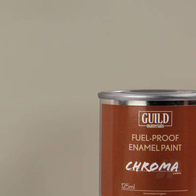 Chroma Enamel Fuelproof Paint Matt Light Grey 125ml Tin