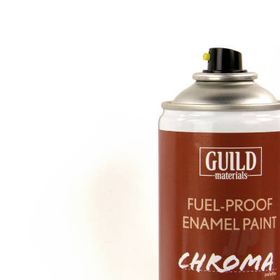 Chroma Enamel Fuelproof Paint Gloss White 400ml Aerosol