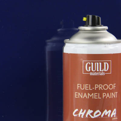 Gloss Dark Blue 400ml Aerosol Chroma Enamel Fuelproof Paint