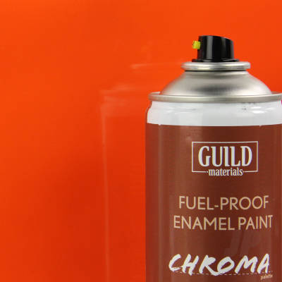 Gloss Orange 400ml Aerosol Chroma Enamel Fuelproof Paint