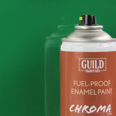 Gloss Green 400ml Aerosol Chroma Enamel Fuelproof Paint
