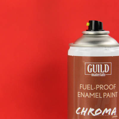 Chroma Enamel Fuelproof Paint Matt Red 400ml Aerosol