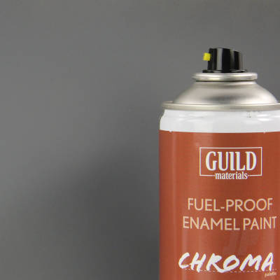 Matt Dark Grey 400ml Aerosol Chroma Enamel Fuelproof Paint