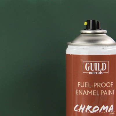 Matt Dark Green 400ml Aerosol Chroma Enamel Fuelproof Paint