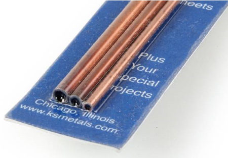 Bendable Copper Tube 3/32, 5/32, 1/8 12in Pk3