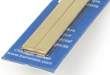 Bendable Brass Strips 12x.32in 1/4, 1/2 Pk4