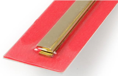 Brass Strip 1x6x300mm Pk3