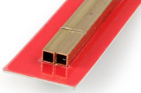 Square Brass Tube 5x300mm .45mm Wall