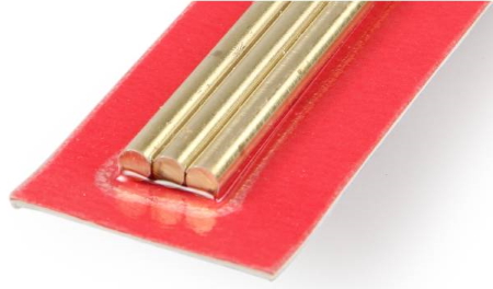 Round Brass Rod 3.5x300mm Pk3