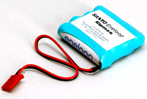 Sanyo 4.8v 800mAh Eneloop Receiver Pack Flat