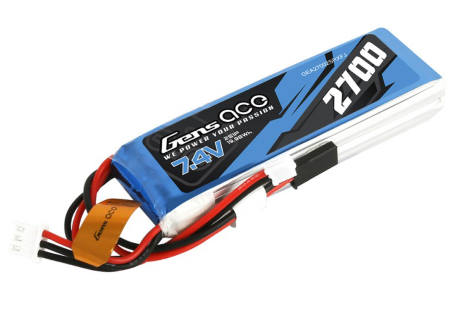 Gens Ace Li-Po 2S 7.4V 2700mAh Futaba Connector suits T6J T6K and 12FG TX