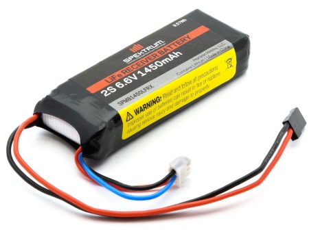 Spektrum 1450mAh 2S 6.6V Li-Fe Receiver Battery
