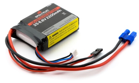 Spektrum 2200mAh 2S 6.6V Li-Fe Receiver Battery