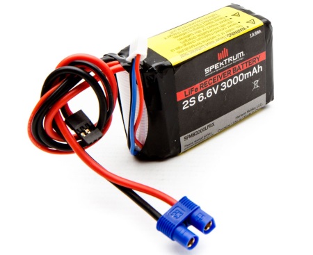 Spektrum 3000mAh 2S 6.6V Li-Fe Receiver Battery