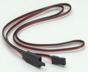 750mm Futaba Extension Lead Std Wire with Clip