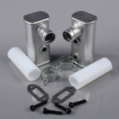 Muffler fits 30cc Twin 2 pcs