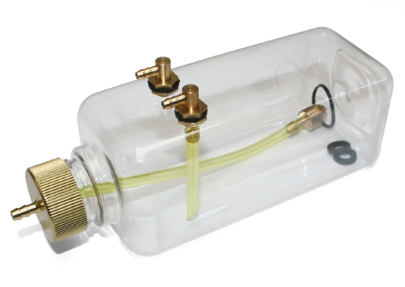 500ml Clear Petrol Fuel Tank With Brass Fittings
