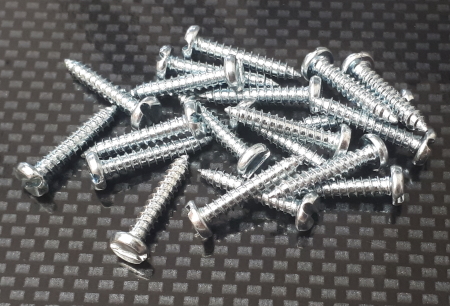 2.9 x 16mm Slotted Self Tapping Screw Pk24
