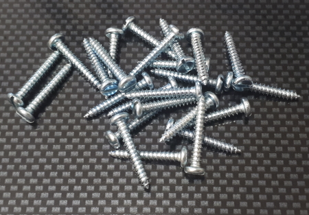 2.9 x 19mm Slotted Self Tapping Screw Pk24