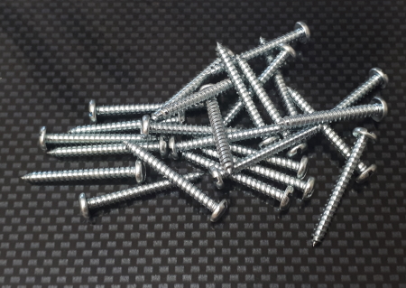 2.9 x 25mm Slotted Self Tapping Screw Pk25