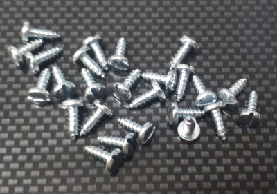 2.9 x 8mm Slotted Self Tapping Screw Pk24