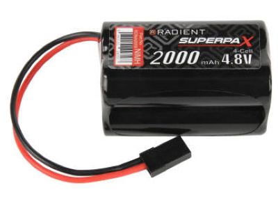 Radient NiMH 4.8V 2000mAh AA Square Config Rechargable Battery