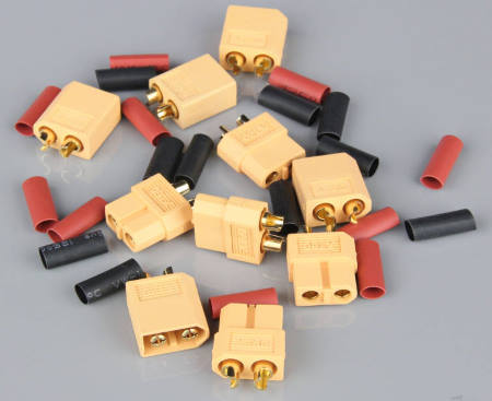 XT60 Connectors 5 Pairs including Heat Shrink