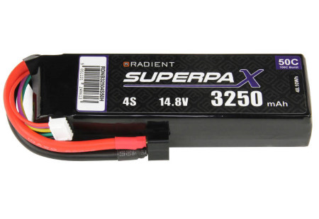 Radient LiPo 4S 3250mAh 14.8V 50C Deans