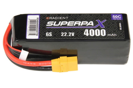 Radient LiPo 6S 4000mAh 22.2V 50C XT90