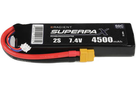 Radient LiPo 2S 4500mAh 7.4V 50C XT60