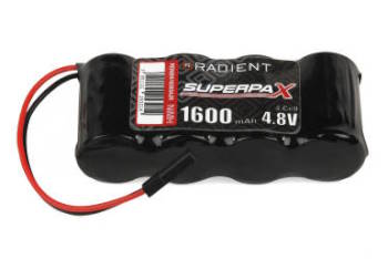 Radient NiMH 4.8V 1600mAh 2/3A SBS-Flat Rx-Jr