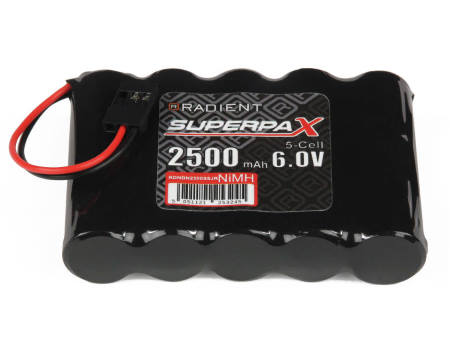 Radient NiMH 6.0V 2500mAh AA Flat Receiver Battery